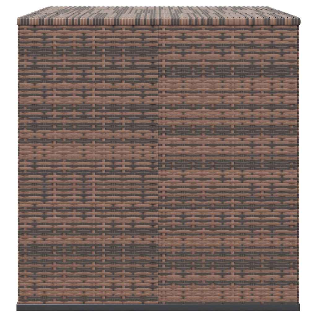 Tuinbox 145x100x103 cm polyetheen rattan bruin is nu te koop bij PeponiXL, paradijselijk wonen!