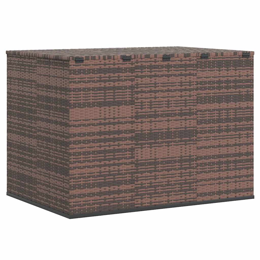 Tuinbox 145x100x103 cm polyetheen rattan bruin is nu te koop bij PeponiXL, paradijselijk wonen!