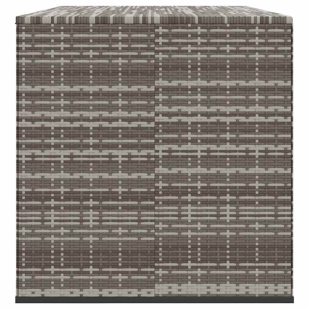 Tuinbox 291x100,5x104 cm polyetheen rattan grijs is nu te koop bij PeponiXL, paradijselijk wonen!