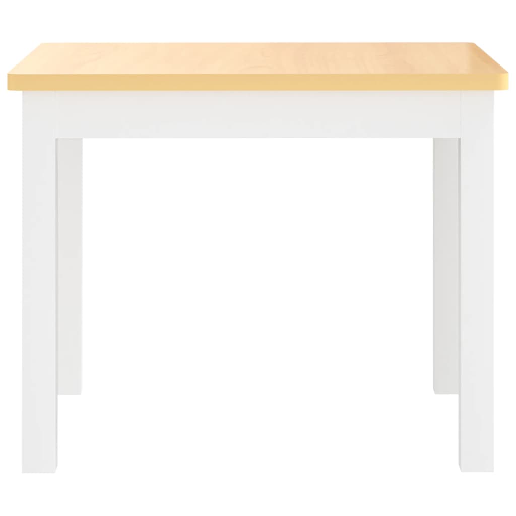 3-delige Kindertafel- en stoelenset MDF wit en grijs is nu te koop bij PeponiXL, paradijselijk wonen!