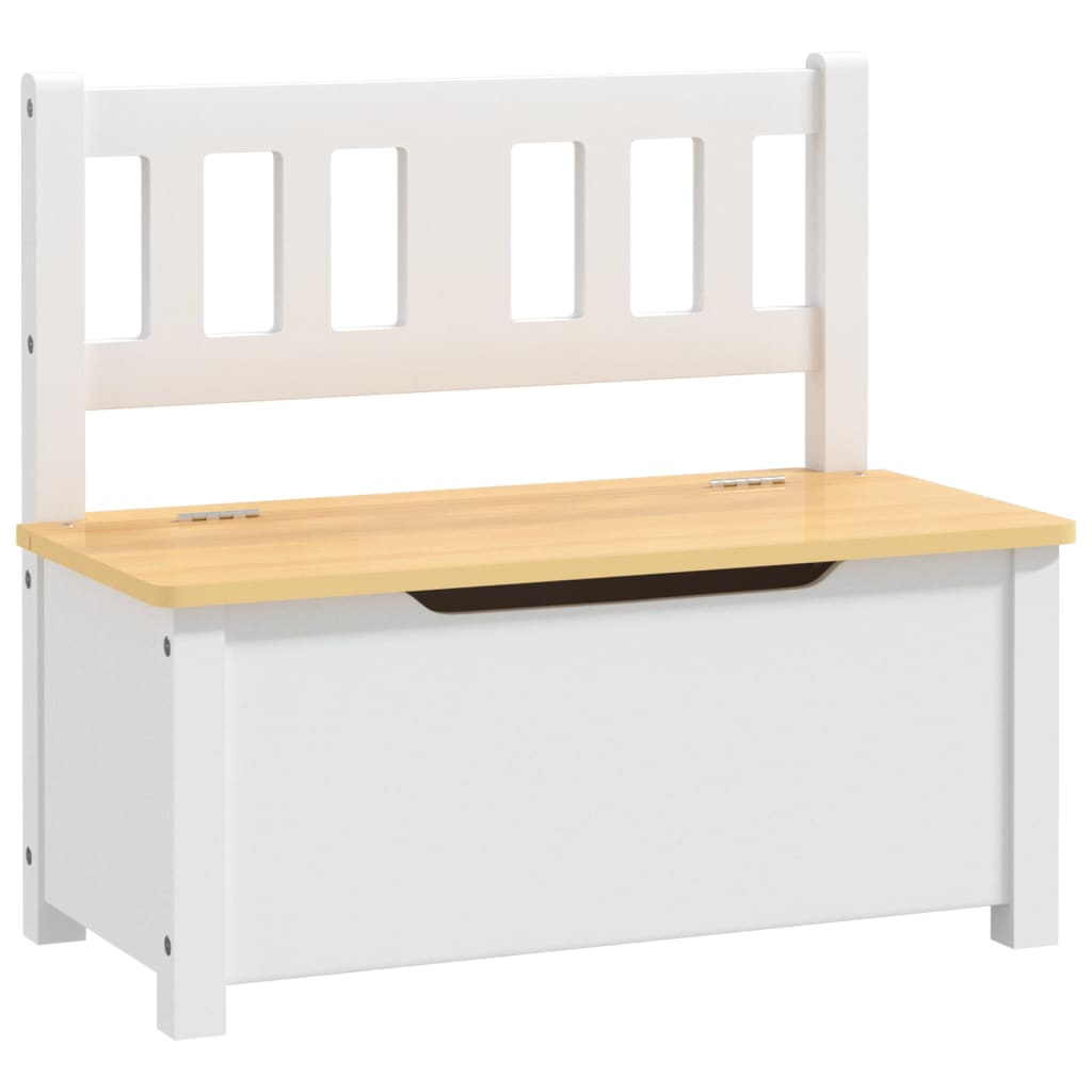 4-delige Kindertafel- en stoelenset MDF wit en beige is nu te koop bij PeponiXL, paradijselijk wonen!
