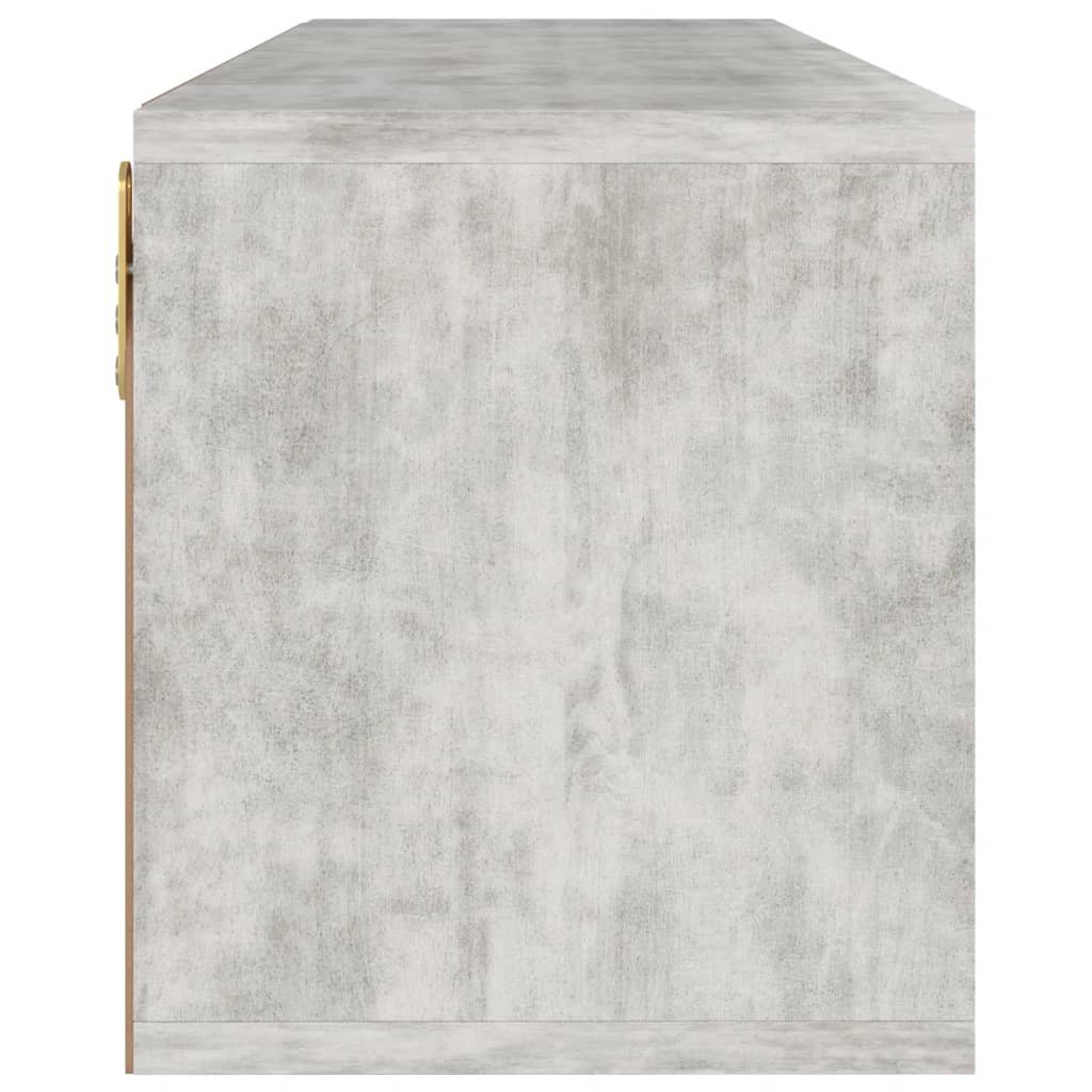 Tv-meubel 88,5x27,5x30,5 cm bewerkt hout betongrijs is nu te koop bij PeponiXL, paradijselijk wonen!