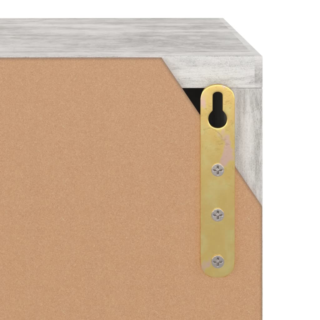 Tv-meubel 88,5x27,5x30,5 cm bewerkt hout betongrijs is nu te koop bij PeponiXL, paradijselijk wonen!