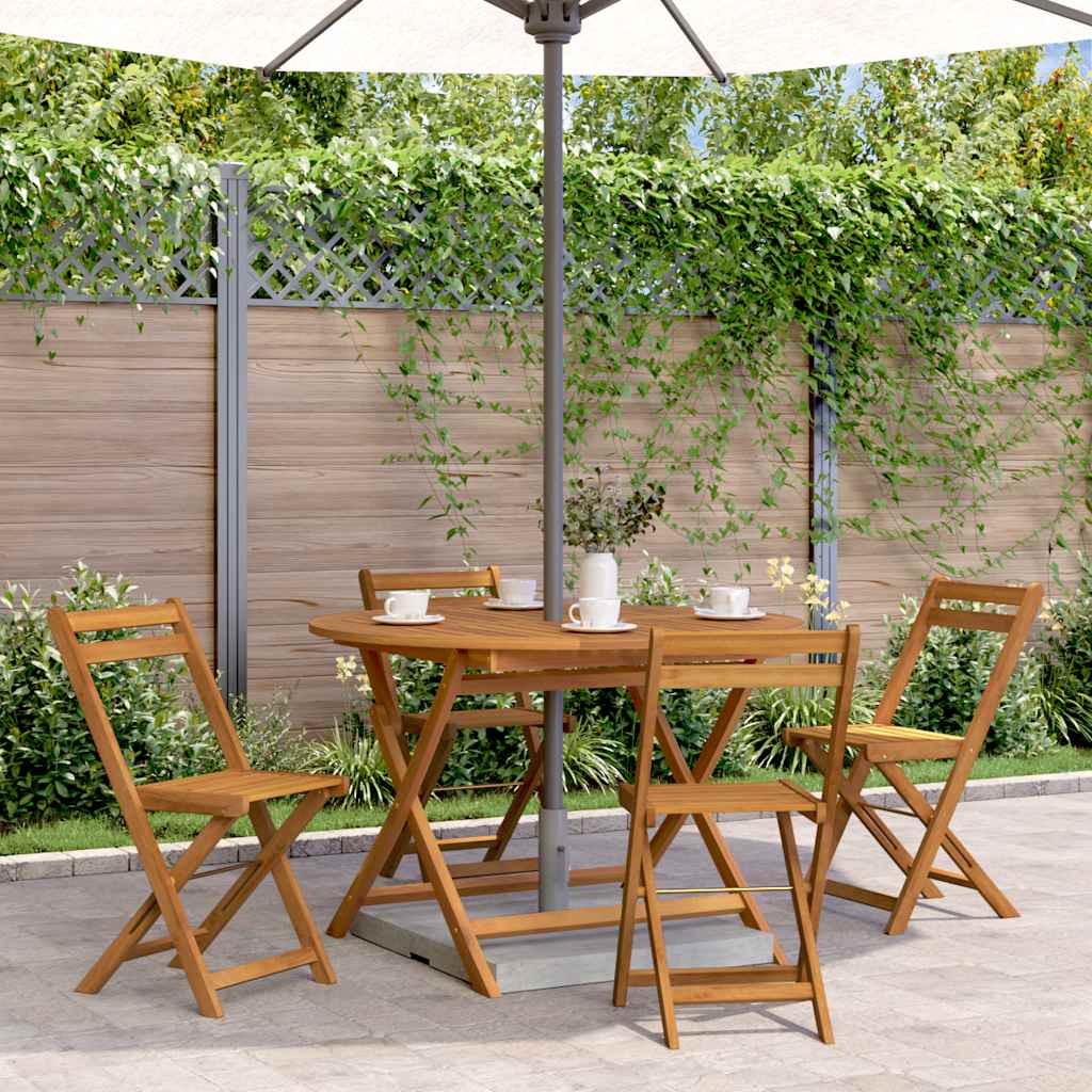 Tuintafel inklapbaar 110 cm massief acaciahout is nu te koop bij PeponiXL, paradijselijk wonen!