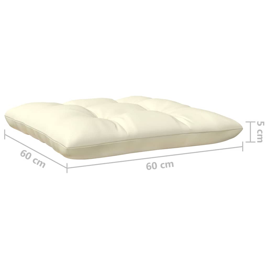 Tuinbank 2-zits met crèmekleurige kussens massief grenenhout is nu te koop bij PeponiXL, paradijselijk wonen!