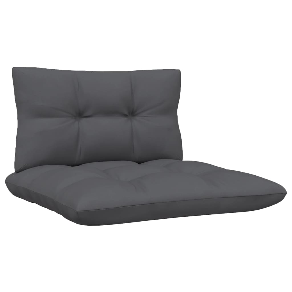 3-delige Loungeset met kussens massief grenenhout zwart is nu te koop bij PeponiXL, paradijselijk wonen!