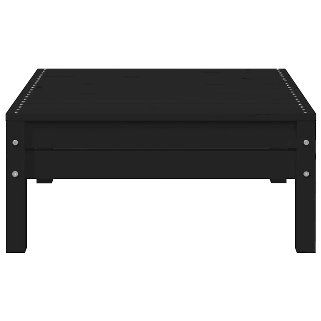 3-delige Loungeset met kussens massief grenenhout zwart is nu te koop bij PeponiXL, paradijselijk wonen!