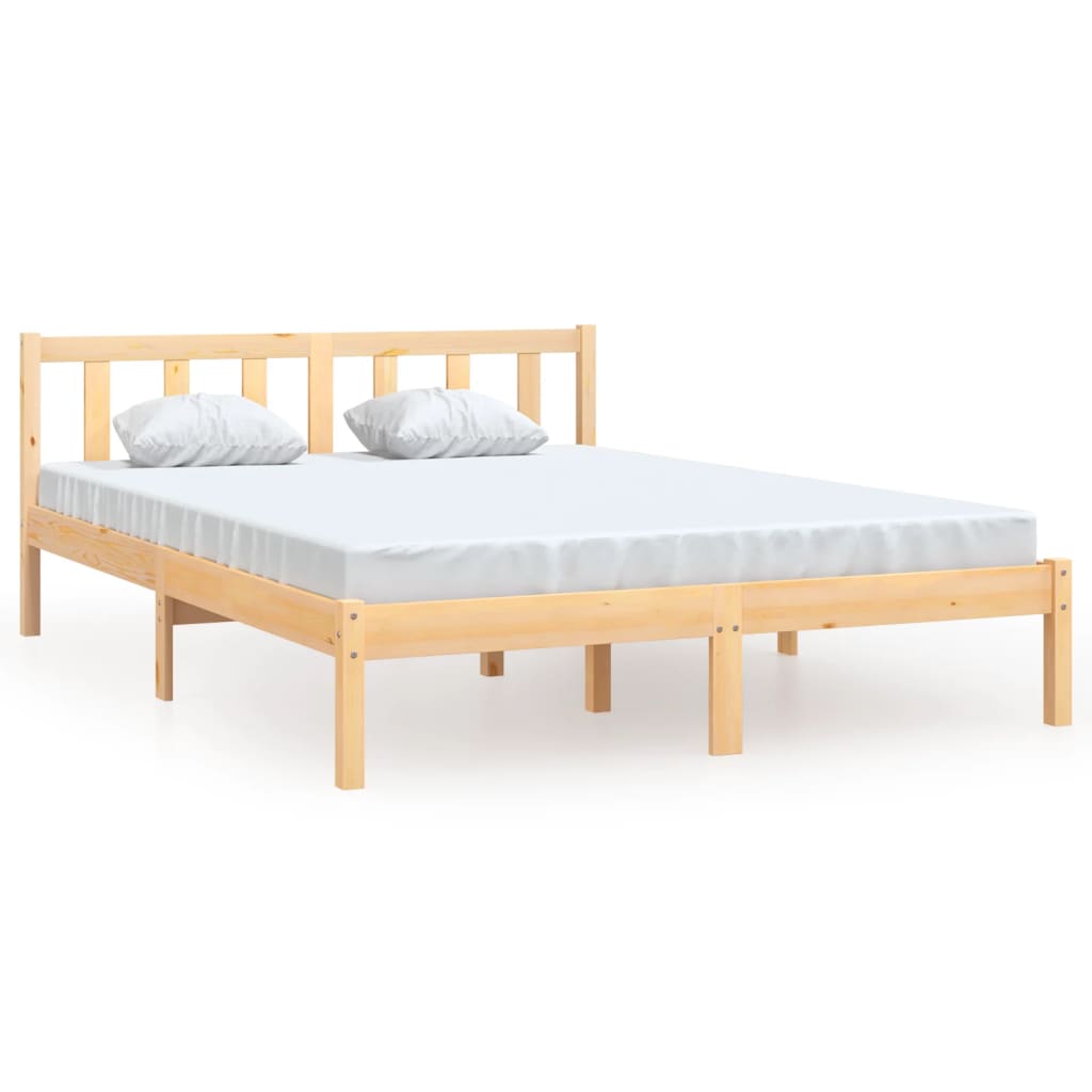 Bedframe massief grenenhout 140x200 cm is nu te koop bij PeponiXL, paradijselijk wonen!