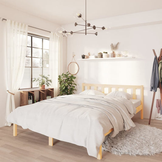 Bedframe massief grenenhout 140x200 cm is nu te koop bij PeponiXL, paradijselijk wonen!
