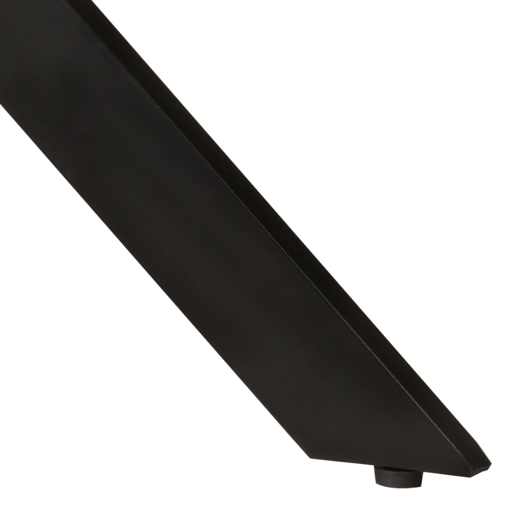 Eettafel Ø110x78 cm massief mangohout en staal is nu te koop bij PeponiXL, paradijselijk wonen!