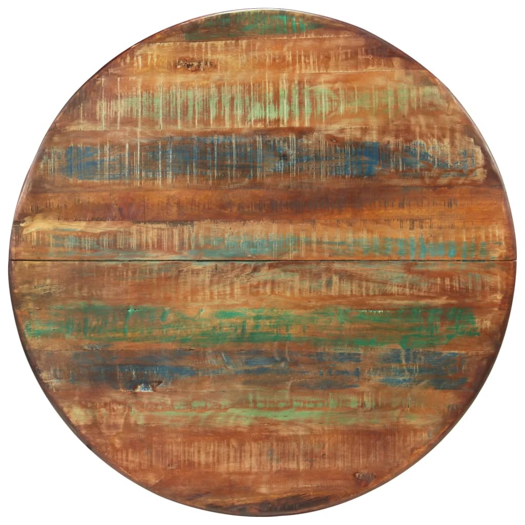 Eettafel Ø110x78 cm massief gerecycled hout en staal is nu te koop bij PeponiXL, paradijselijk wonen!