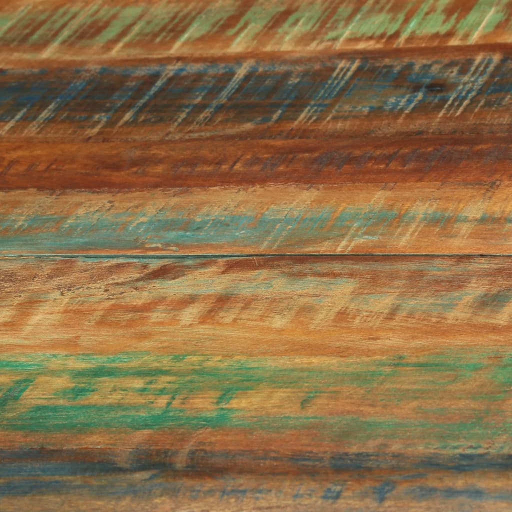 Eettafel Ø110x78 cm massief gerecycled hout en staal is nu te koop bij PeponiXL, paradijselijk wonen!