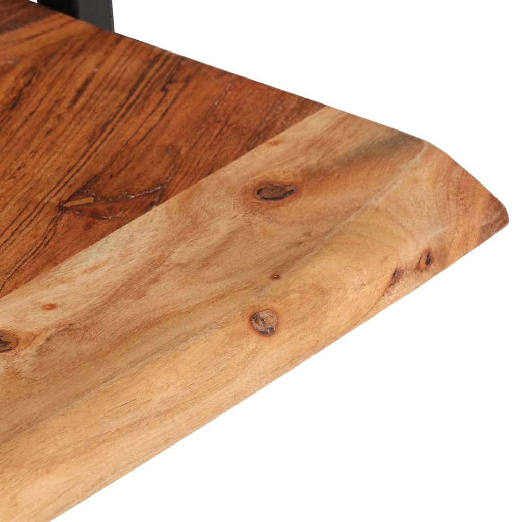 Wandschappen 2 st 40x24x35 cm massief acaciahout en staal is nu te koop bij PeponiXL, paradijselijk wonen!