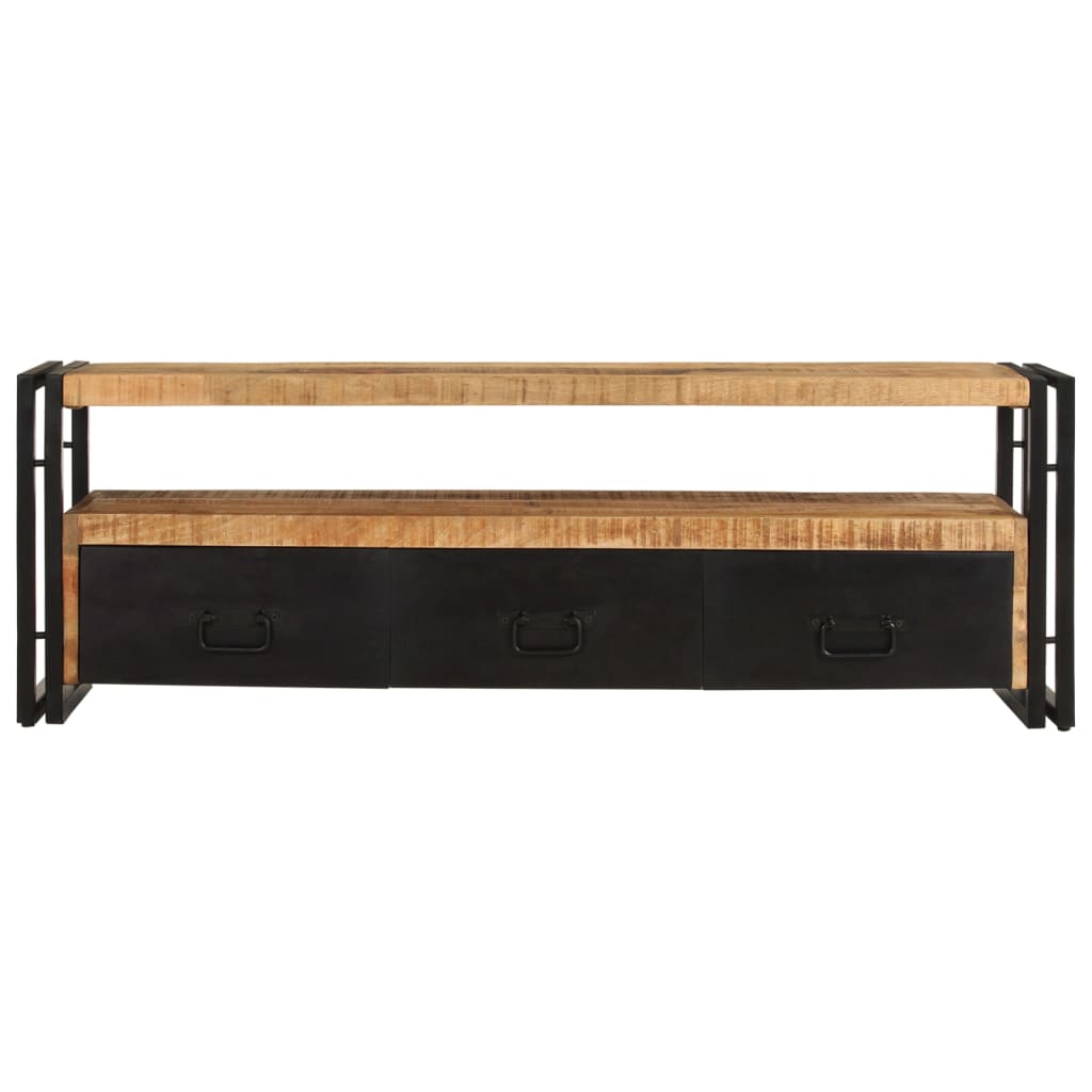 Tv-meubel 120x30x40 cm massief mangohout is nu te koop bij PeponiXL, paradijselijk wonen!