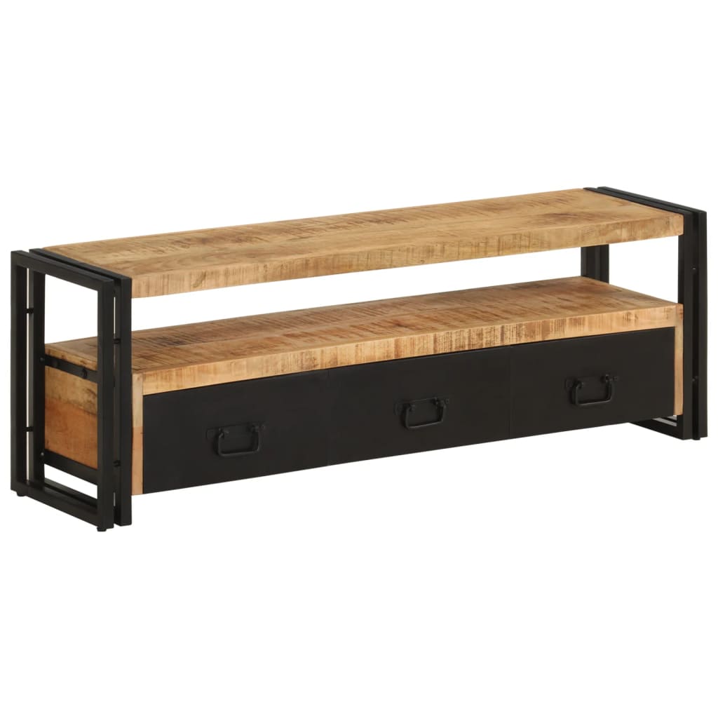 Tv-meubel 120x30x40 cm massief mangohout is nu te koop bij PeponiXL, paradijselijk wonen!