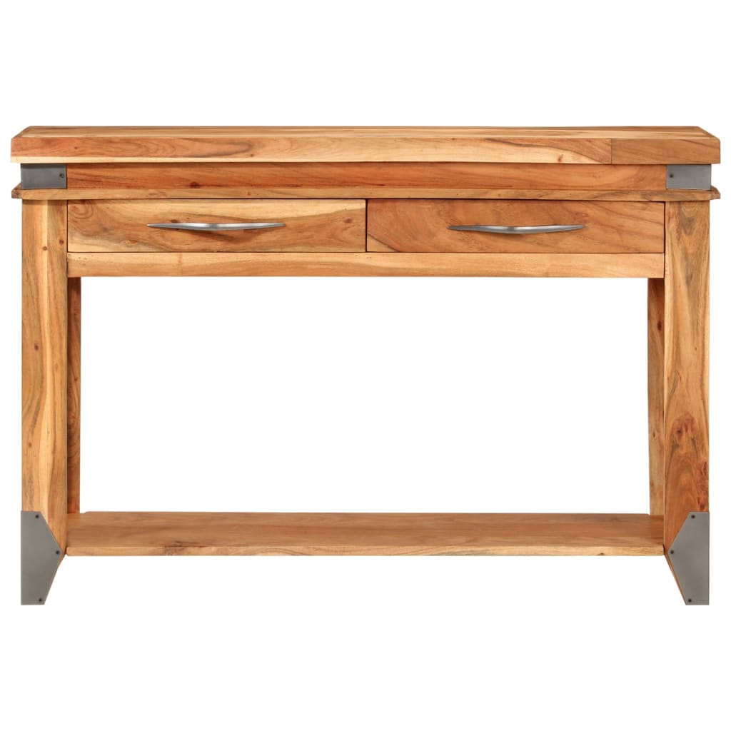 Wandtafel 110x34x74 cm massief acaciahout is nu te koop bij PeponiXL, paradijselijk wonen!