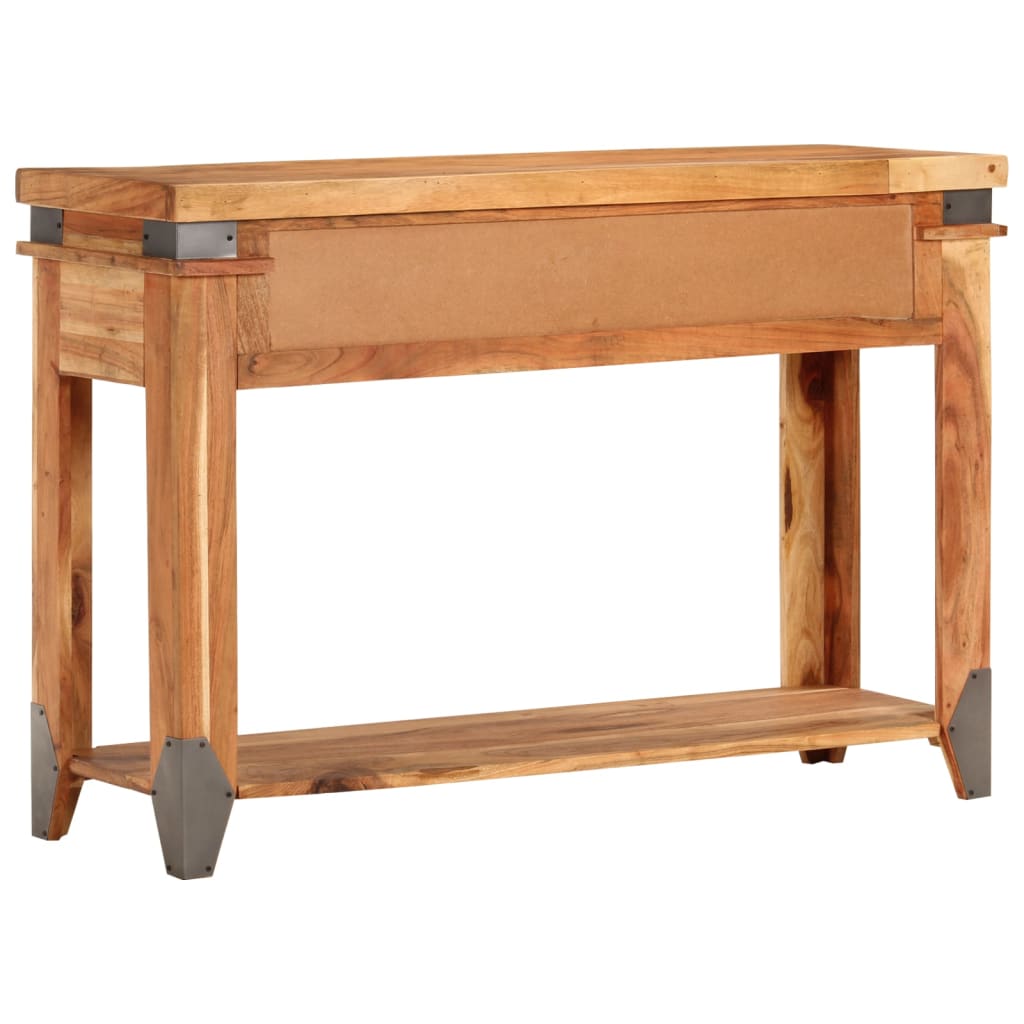 Wandtafel 110x34x74 cm massief acaciahout is nu te koop bij PeponiXL, paradijselijk wonen!