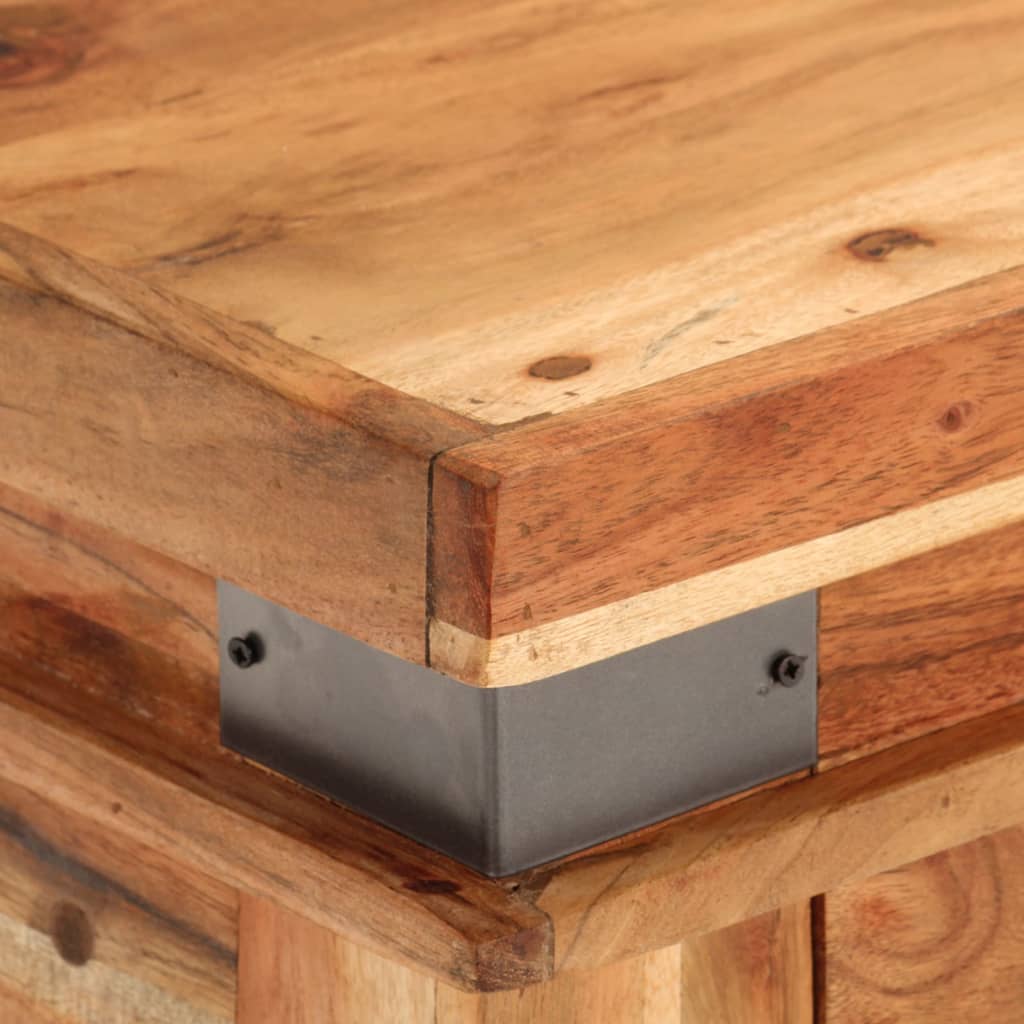 Wandtafel 110x34x74 cm massief acaciahout is nu te koop bij PeponiXL, paradijselijk wonen!