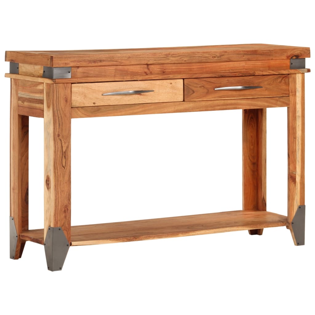 Wandtafel 110x34x74 cm massief acaciahout is nu te koop bij PeponiXL, paradijselijk wonen!
