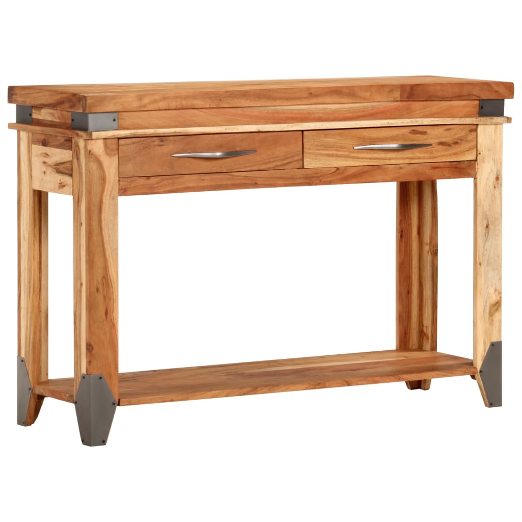 Wandtafel 110x34x74 cm massief acaciahout is nu te koop bij PeponiXL, paradijselijk wonen!
