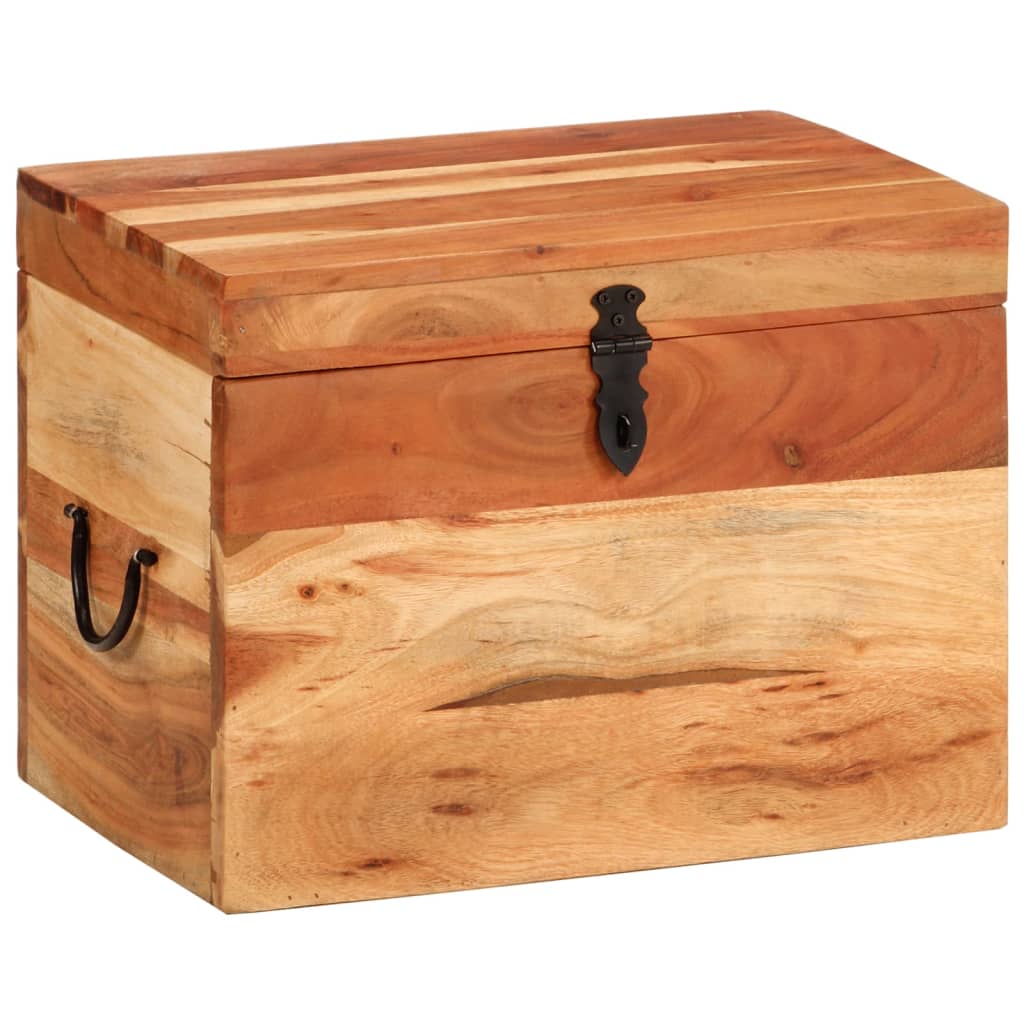 Opbergbox 39x28x31 cm massief acaciahout is nu te koop bij PeponiXL, paradijselijk wonen!