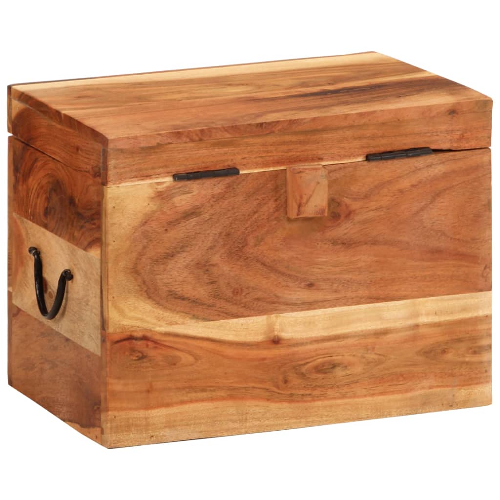 Opbergbox 39x28x31 cm massief acaciahout is nu te koop bij PeponiXL, paradijselijk wonen!