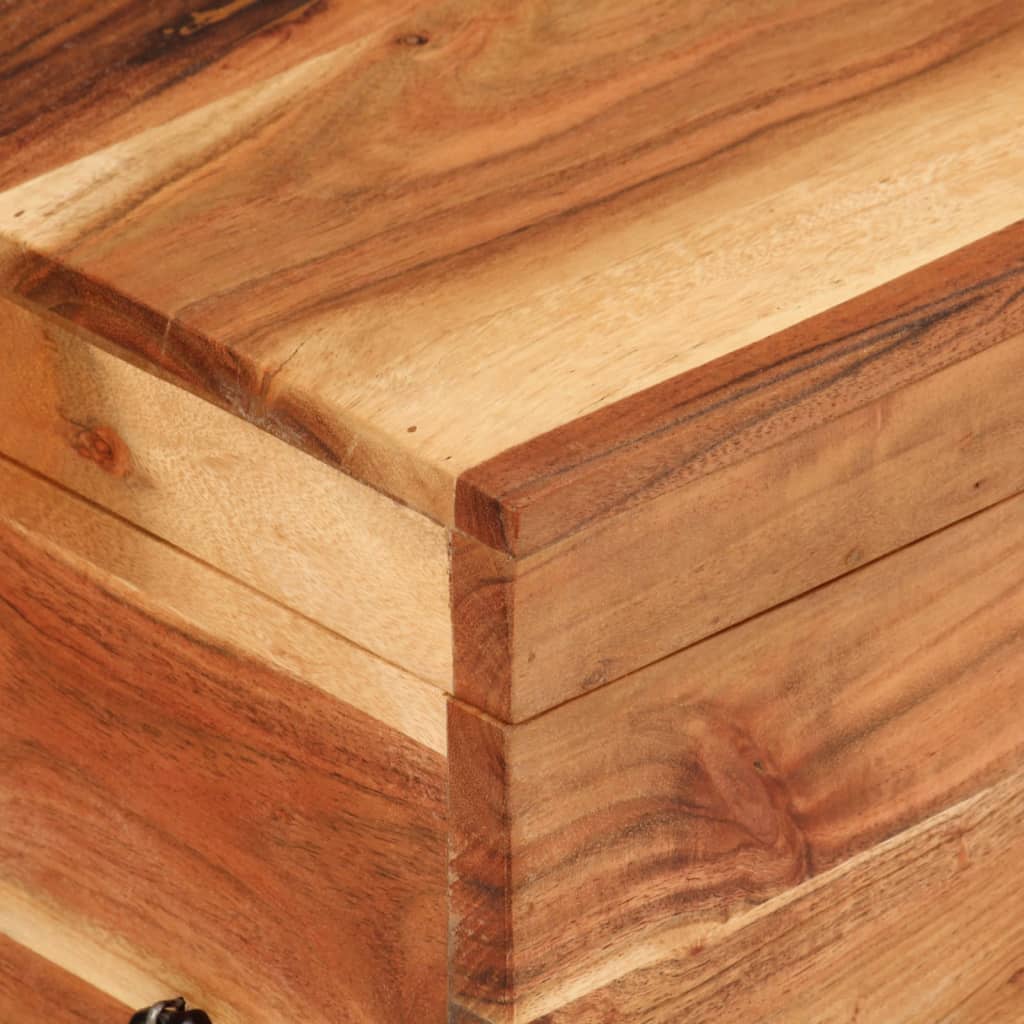Opbergbox 39x28x31 cm massief acaciahout is nu te koop bij PeponiXL, paradijselijk wonen!