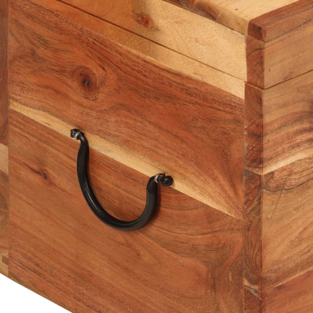 Opbergbox 39x28x31 cm massief acaciahout is nu te koop bij PeponiXL, paradijselijk wonen!