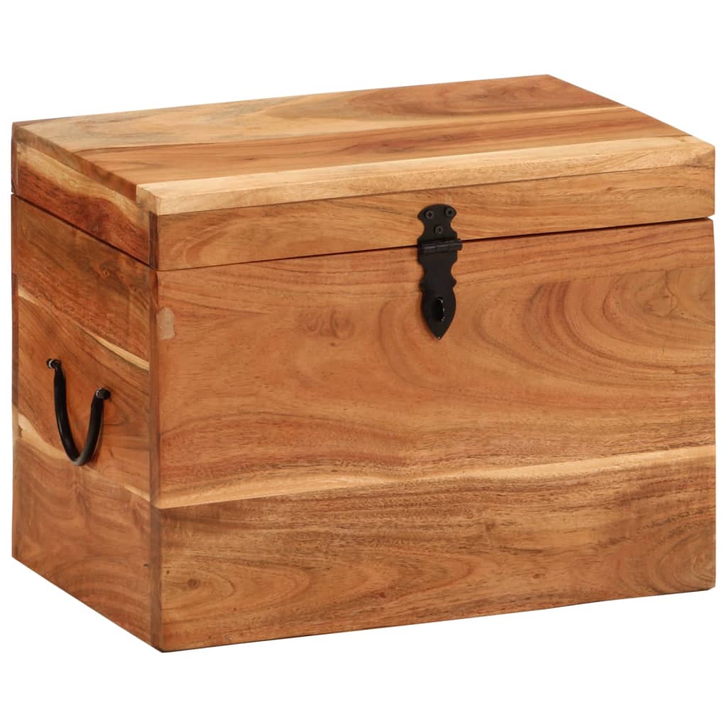 Opbergbox 39x28x31 cm massief acaciahout is nu te koop bij PeponiXL, paradijselijk wonen!