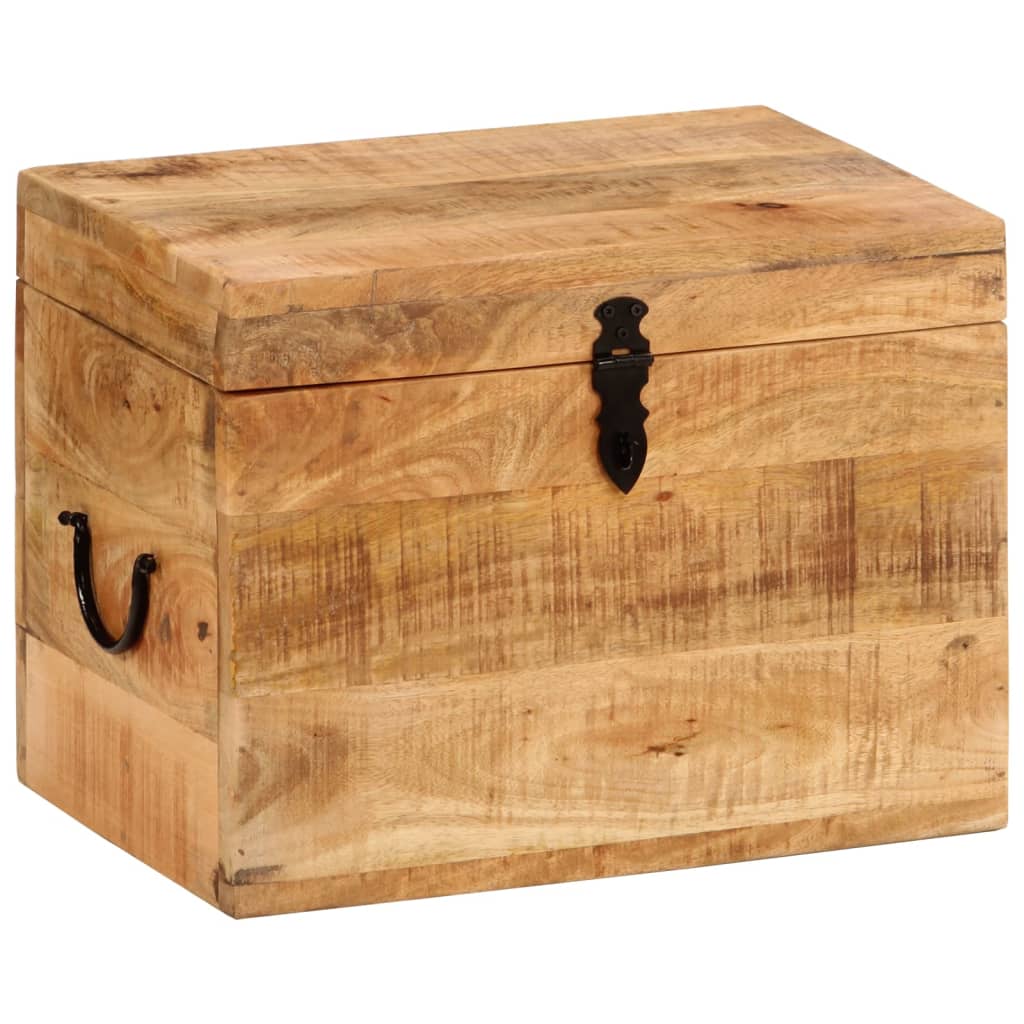 Opbergbox 39x28x31 cm massief mangohout is nu te koop bij PeponiXL, paradijselijk wonen!