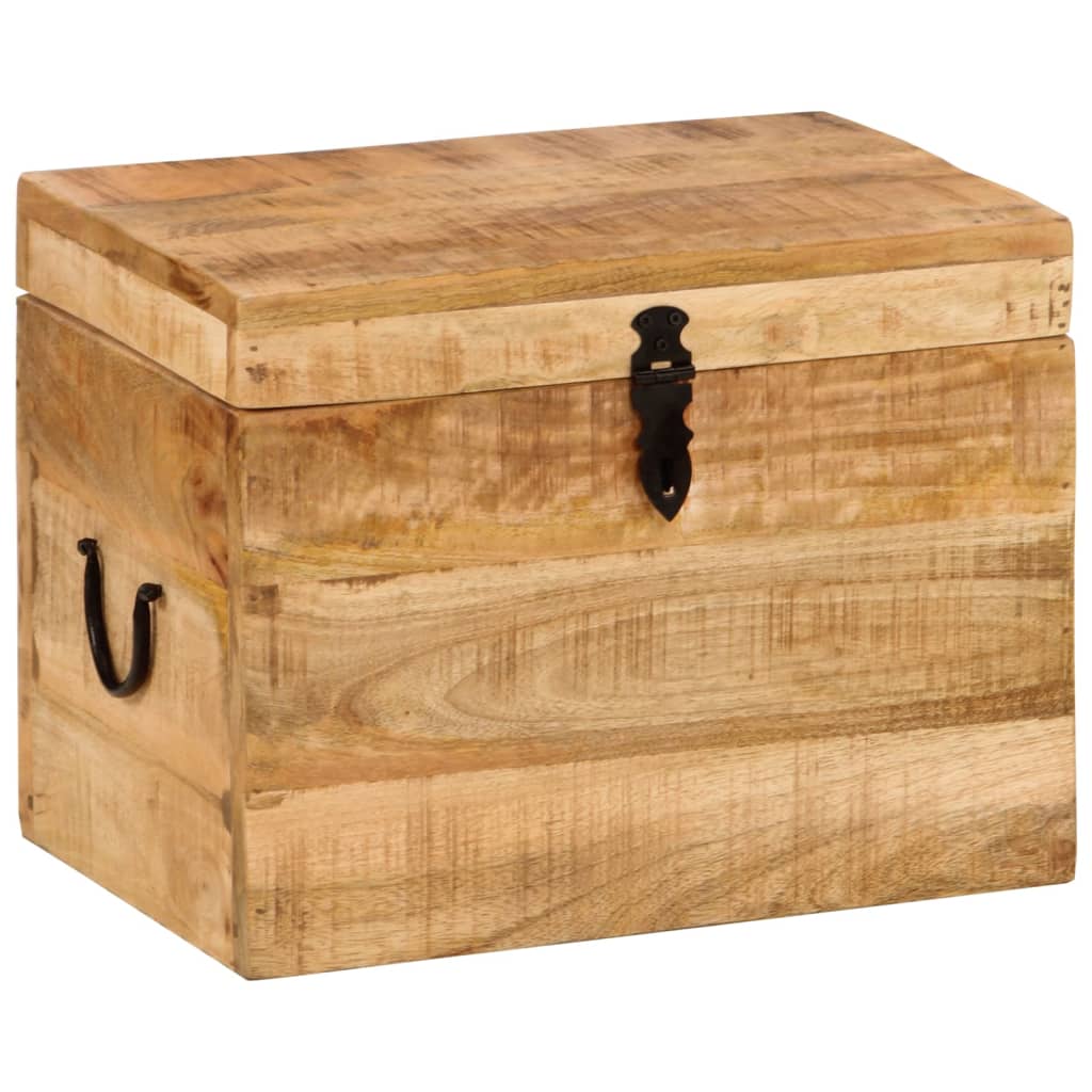Opbergbox 39x28x31 cm massief mangohout is nu te koop bij PeponiXL, paradijselijk wonen!