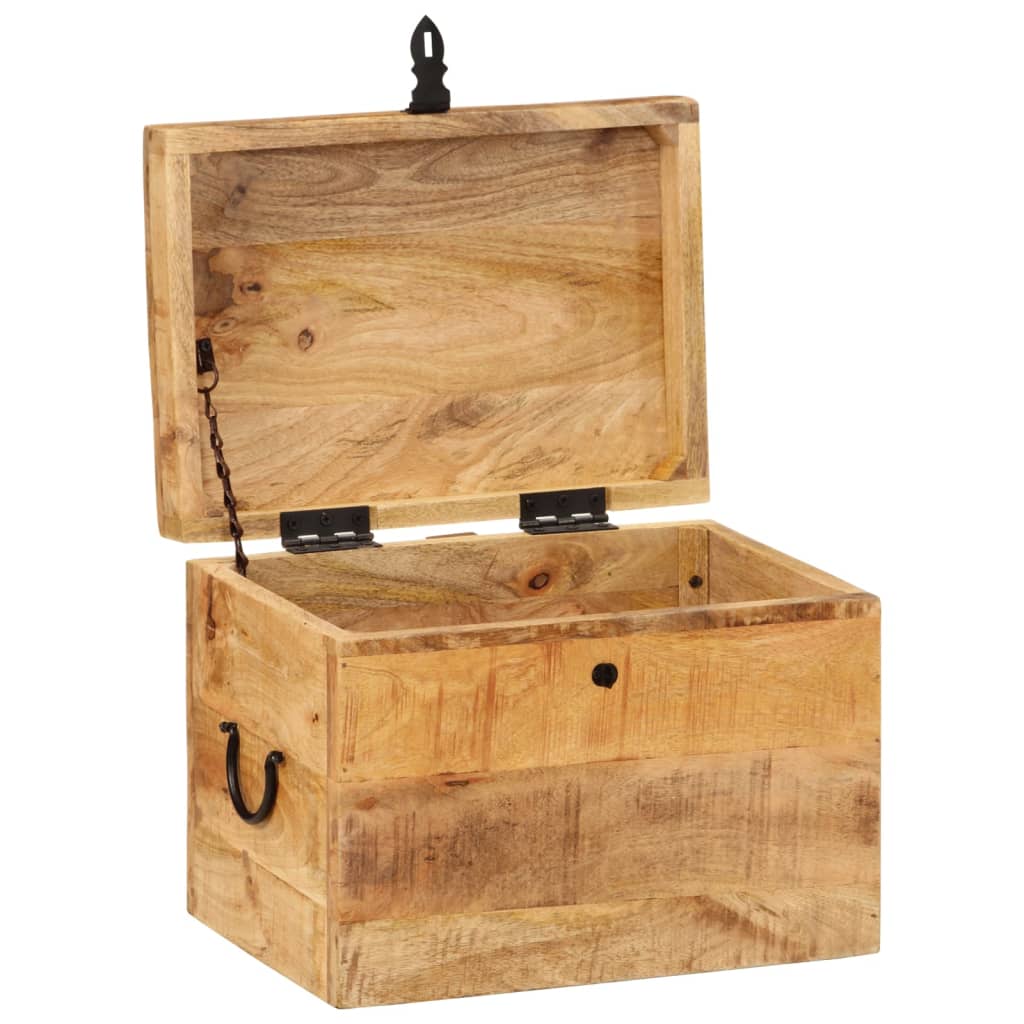 Opbergbox 39x28x31 cm massief mangohout is nu te koop bij PeponiXL, paradijselijk wonen!