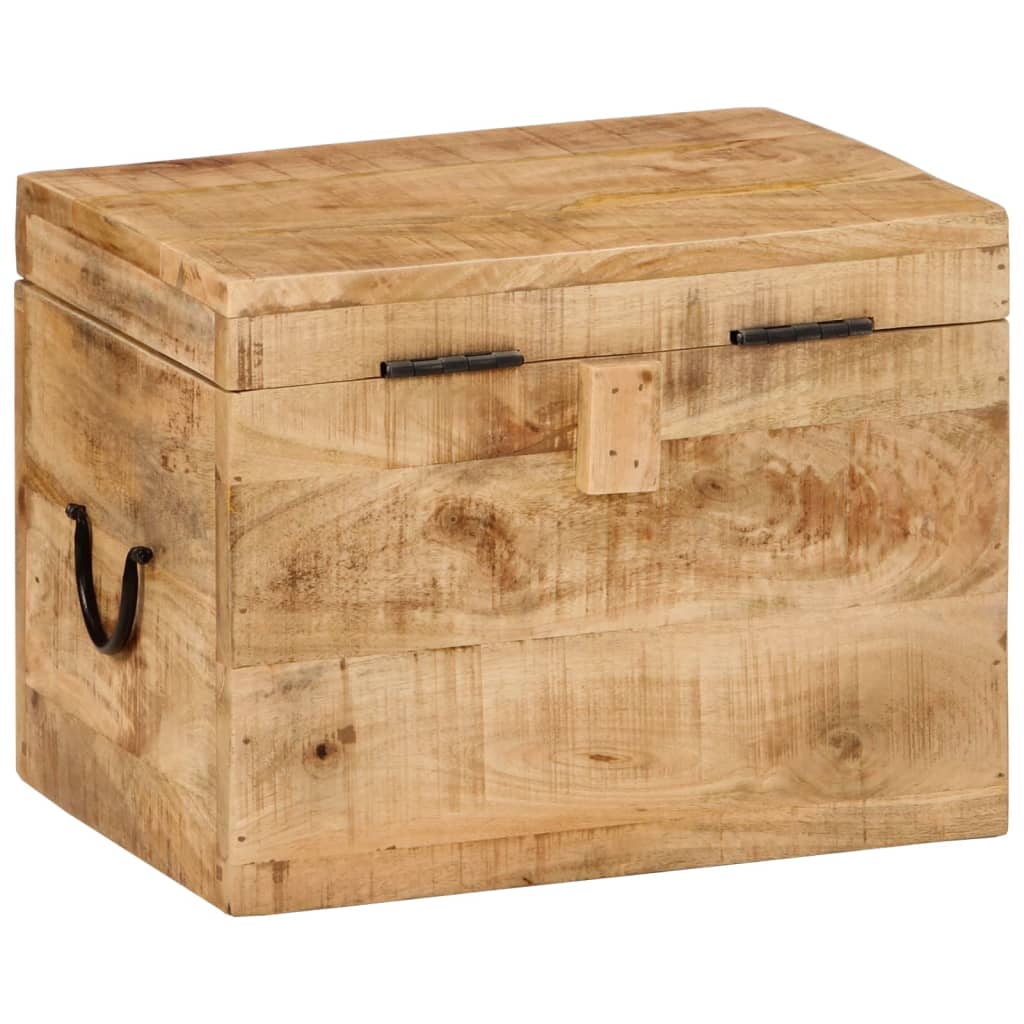 Opbergbox 39x28x31 cm massief mangohout is nu te koop bij PeponiXL, paradijselijk wonen!
