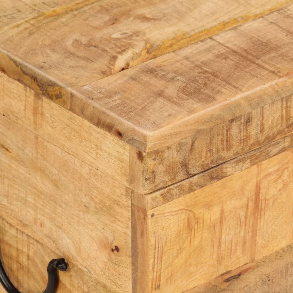 Opbergbox 39x28x31 cm massief mangohout is nu te koop bij PeponiXL, paradijselijk wonen!
