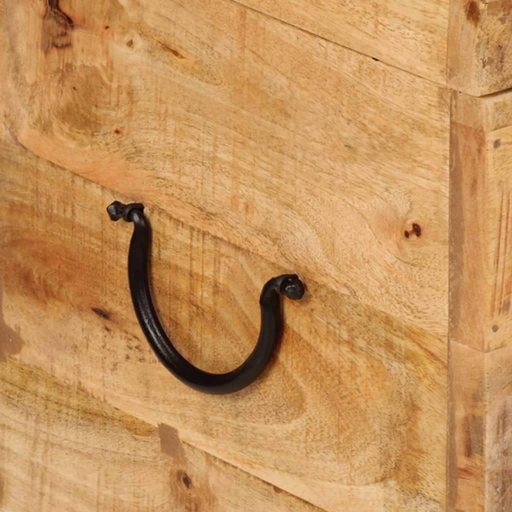 Opbergbox 39x28x31 cm massief mangohout is nu te koop bij PeponiXL, paradijselijk wonen!