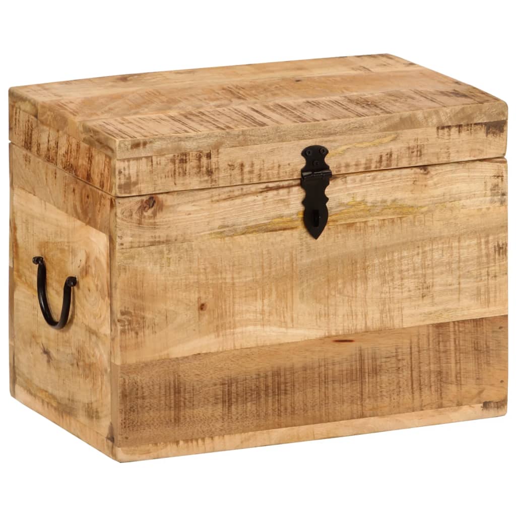 Opbergbox 39x28x31 cm massief mangohout is nu te koop bij PeponiXL, paradijselijk wonen!