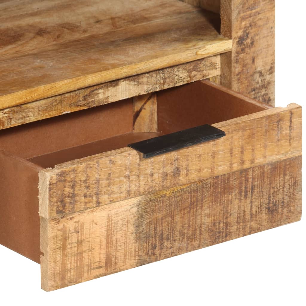 Tv-meubel 110x30x40 cm ruw mangohout is nu te koop bij PeponiXL, paradijselijk wonen!