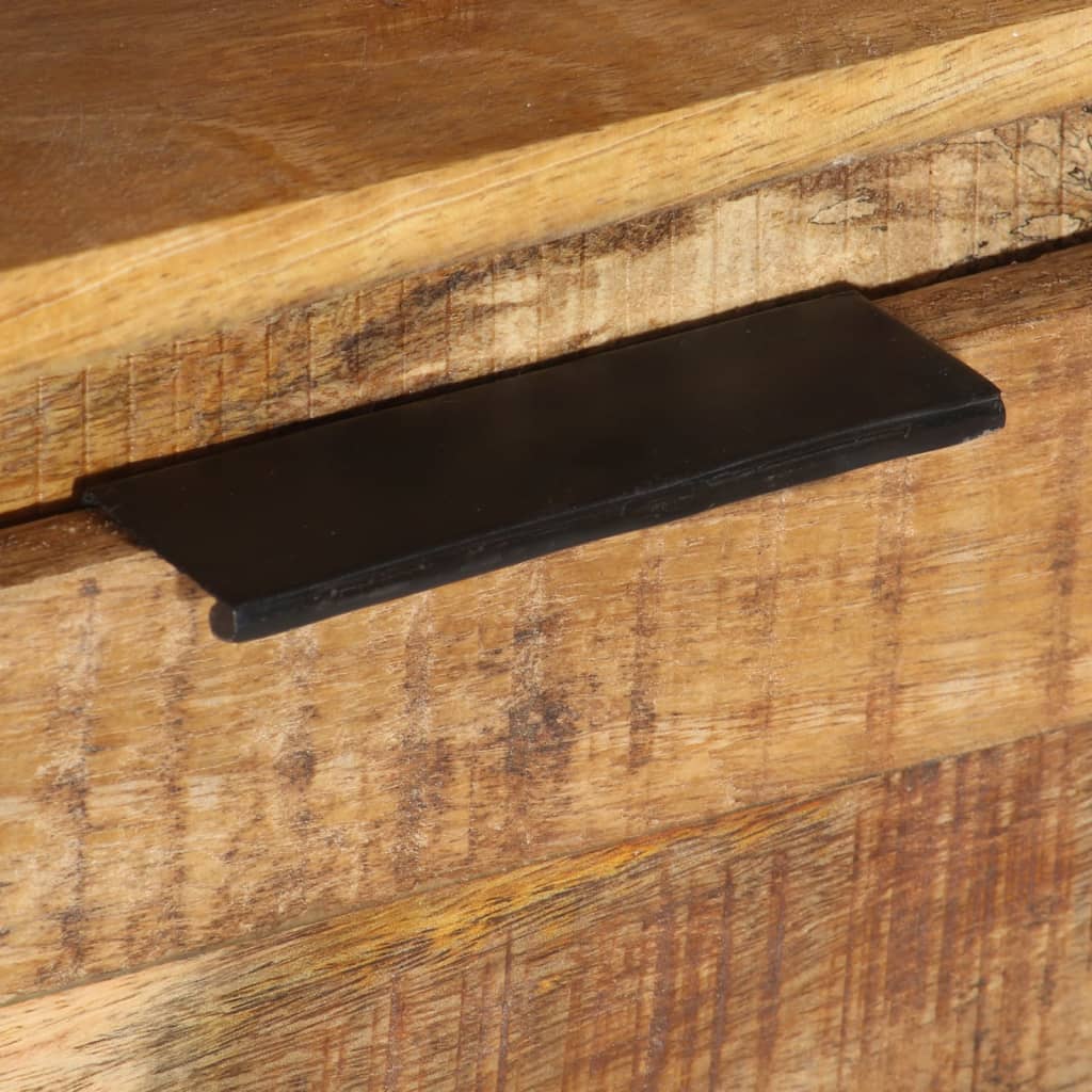 Tv-meubel 110x30x40 cm ruw mangohout is nu te koop bij PeponiXL, paradijselijk wonen!
