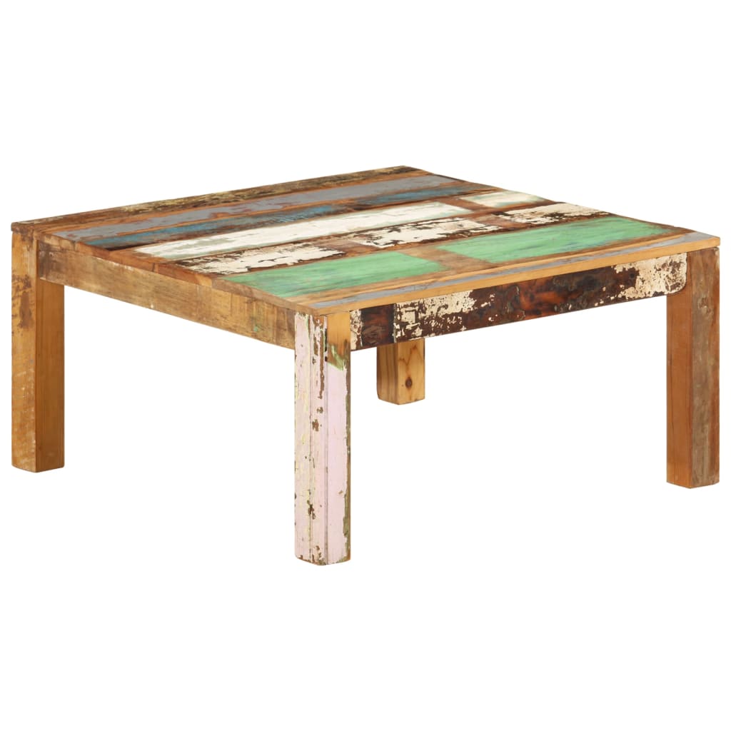 Salontafel 80x80x40 cm massief gerecycled hout is nu te koop bij PeponiXL, paradijselijk wonen!