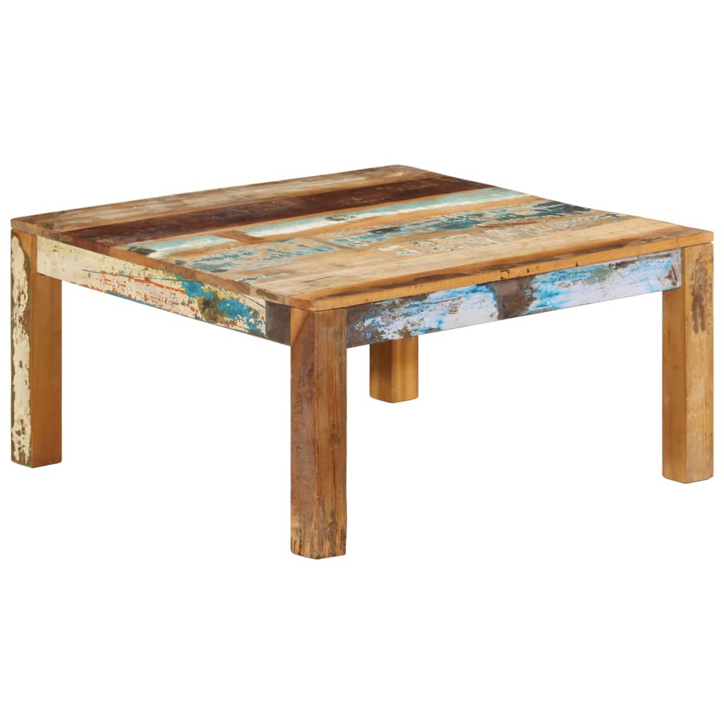 Salontafel 80x80x40 cm massief gerecycled hout is nu te koop bij PeponiXL, paradijselijk wonen!