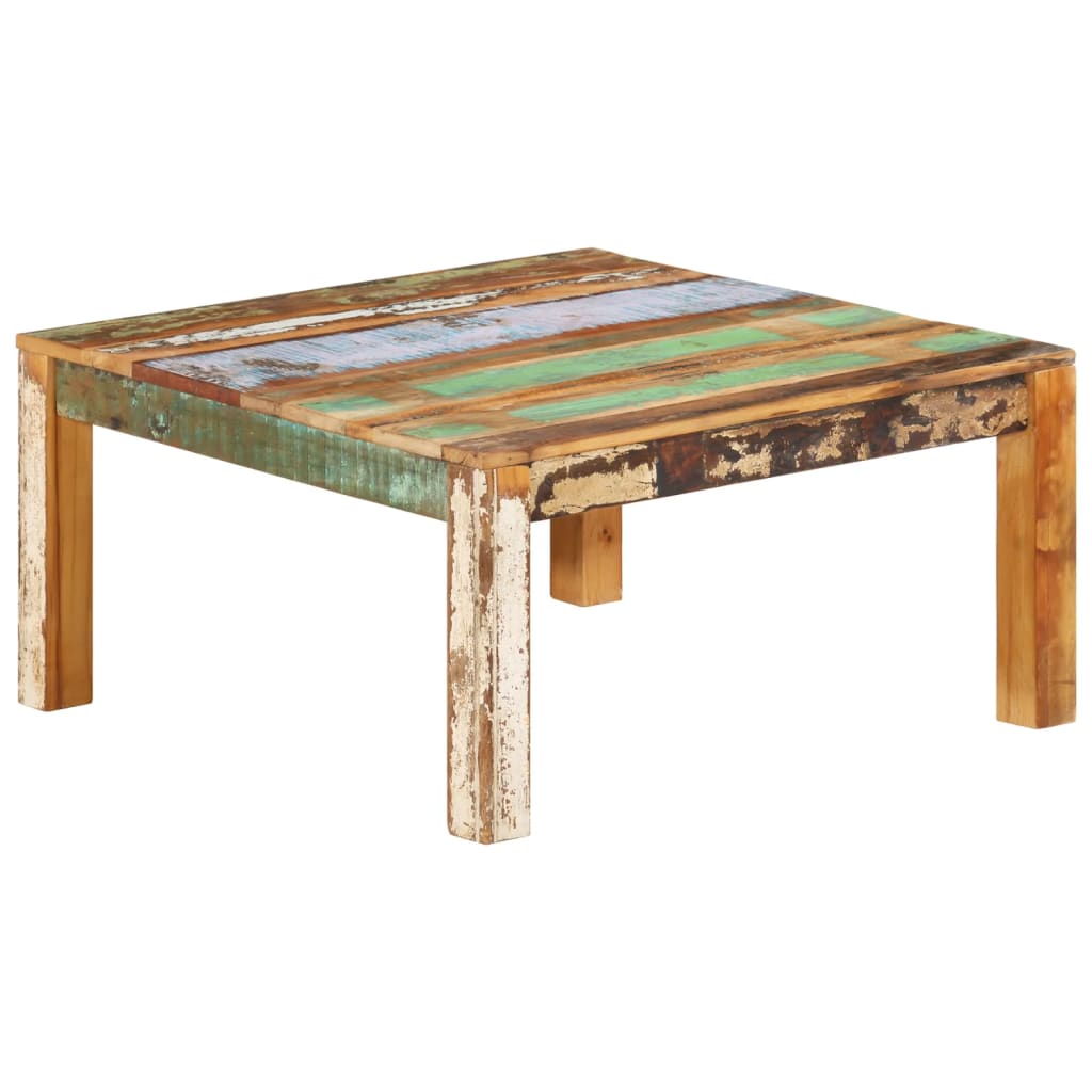 Salontafel 80x80x40 cm massief gerecycled hout is nu te koop bij PeponiXL, paradijselijk wonen!