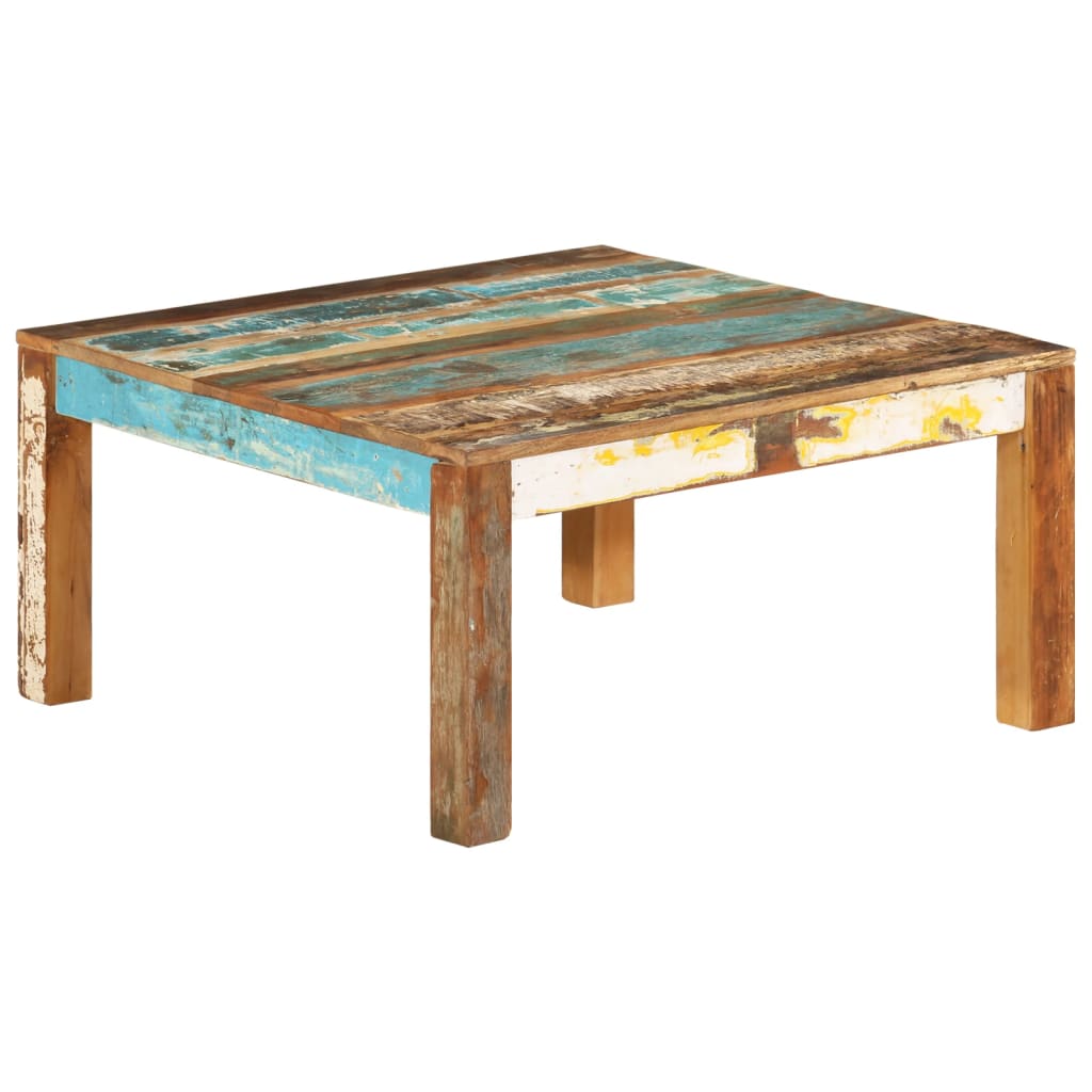 Salontafel 80x80x40 cm massief gerecycled hout is nu te koop bij PeponiXL, paradijselijk wonen!