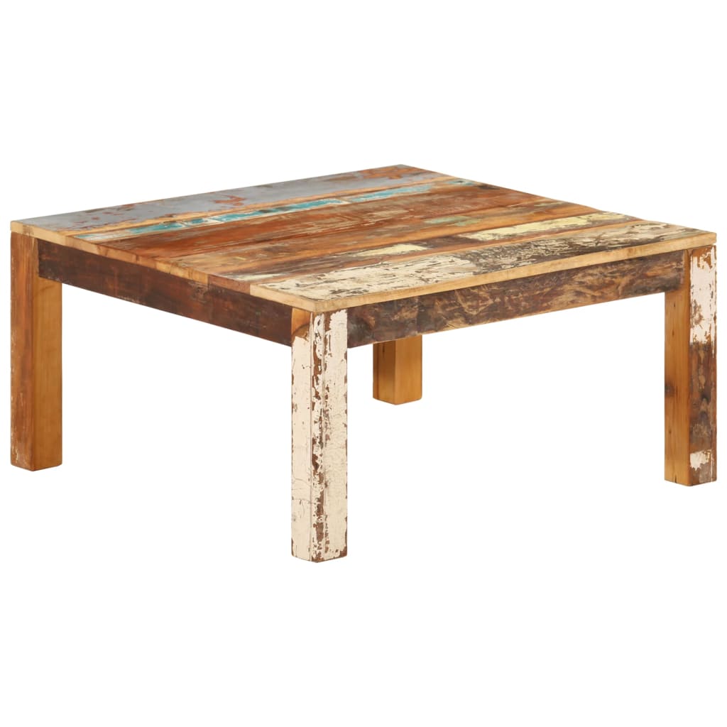 Salontafel 80x80x40 cm massief gerecycled hout is nu te koop bij PeponiXL, paradijselijk wonen!