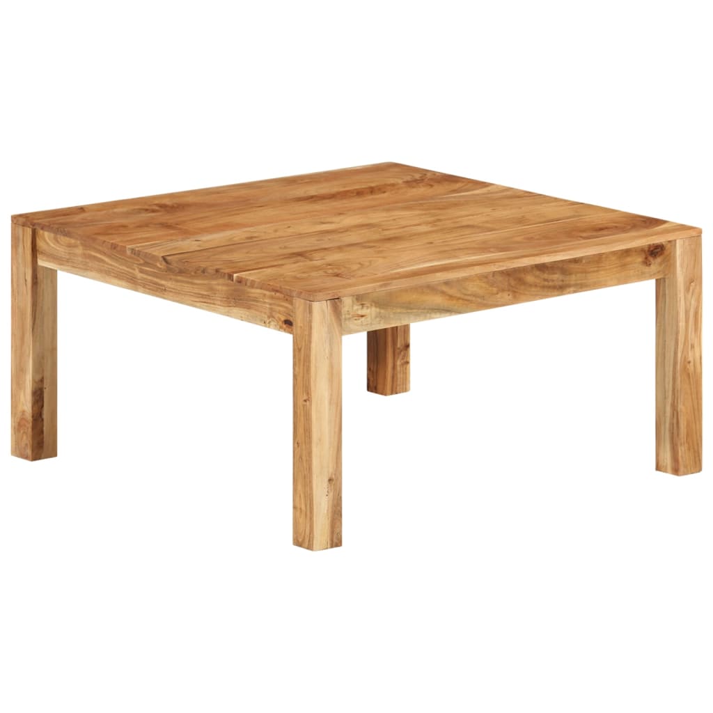 Salontafel 80x80x40 cm massief acaciahout is nu te koop bij PeponiXL, paradijselijk wonen!