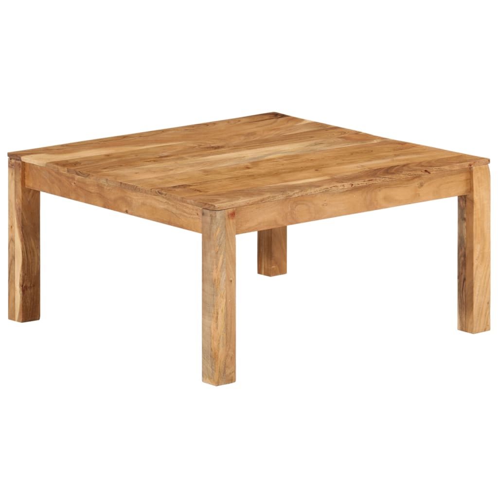 Salontafel 80x80x40 cm massief acaciahout is nu te koop bij PeponiXL, paradijselijk wonen!