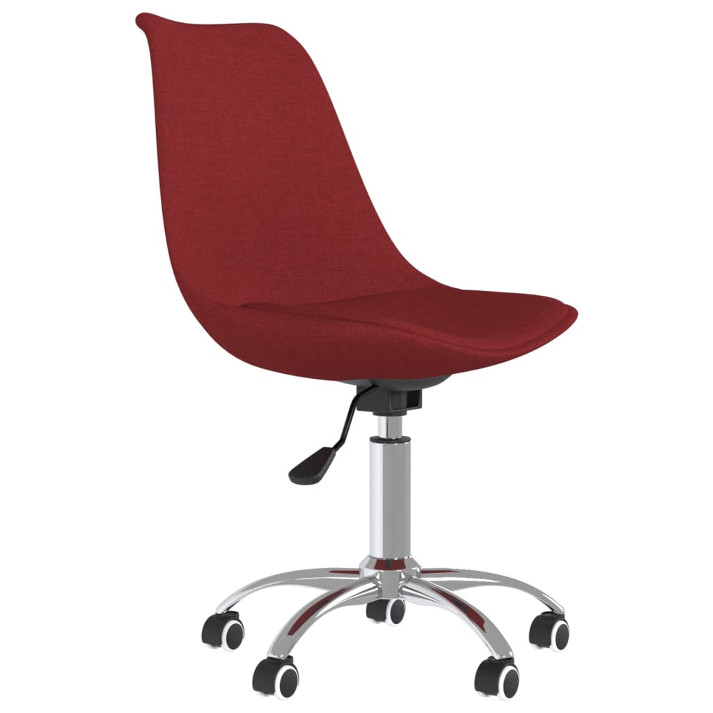 Eetkamerstoelen draaibaar 2 st stof wijnrood is nu te koop bij PeponiXL, paradijselijk wonen!