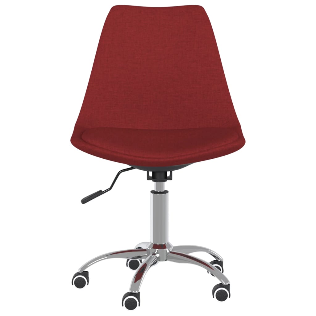 Eetkamerstoelen draaibaar 2 st stof wijnrood is nu te koop bij PeponiXL, paradijselijk wonen!