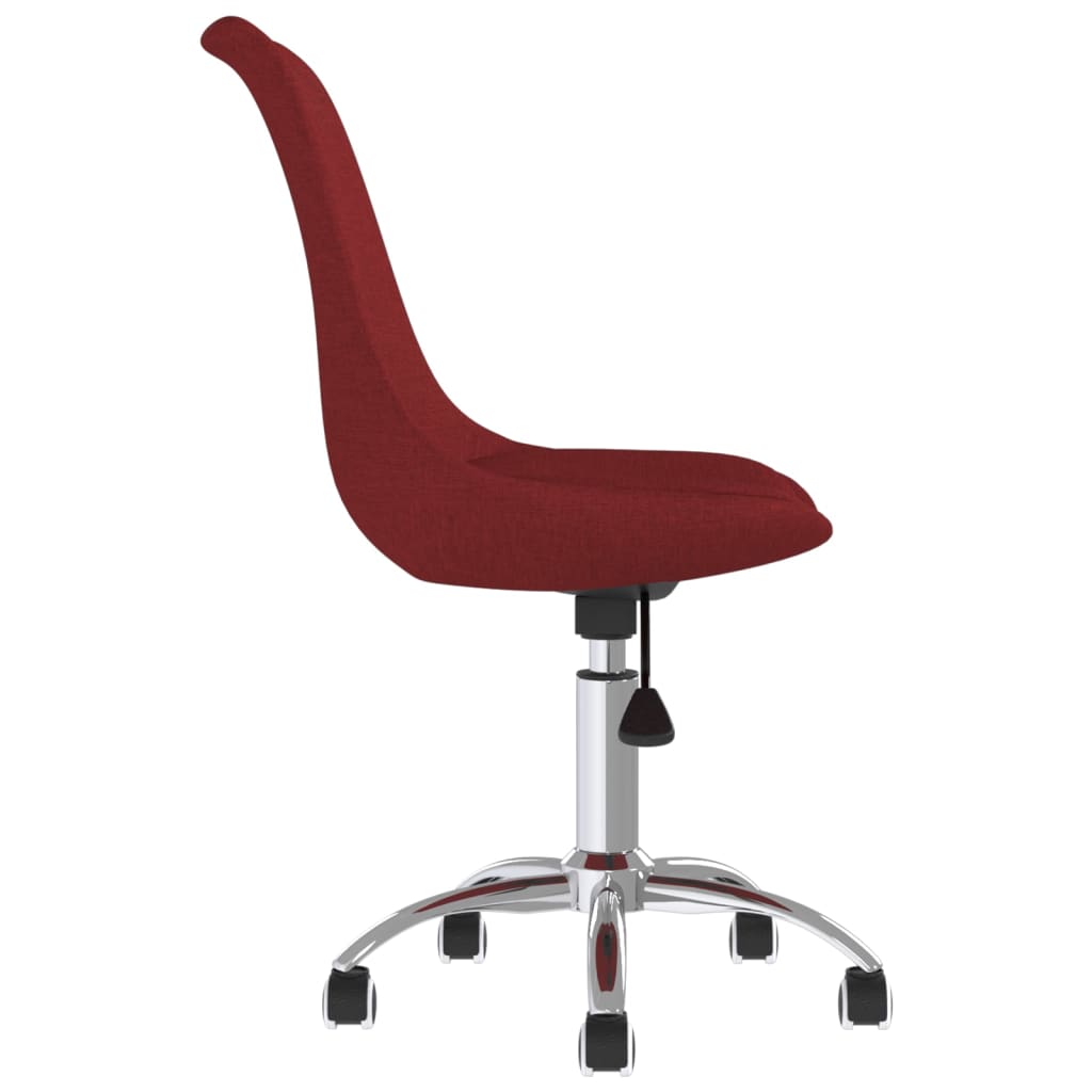 Eetkamerstoelen draaibaar 2 st stof wijnrood is nu te koop bij PeponiXL, paradijselijk wonen!