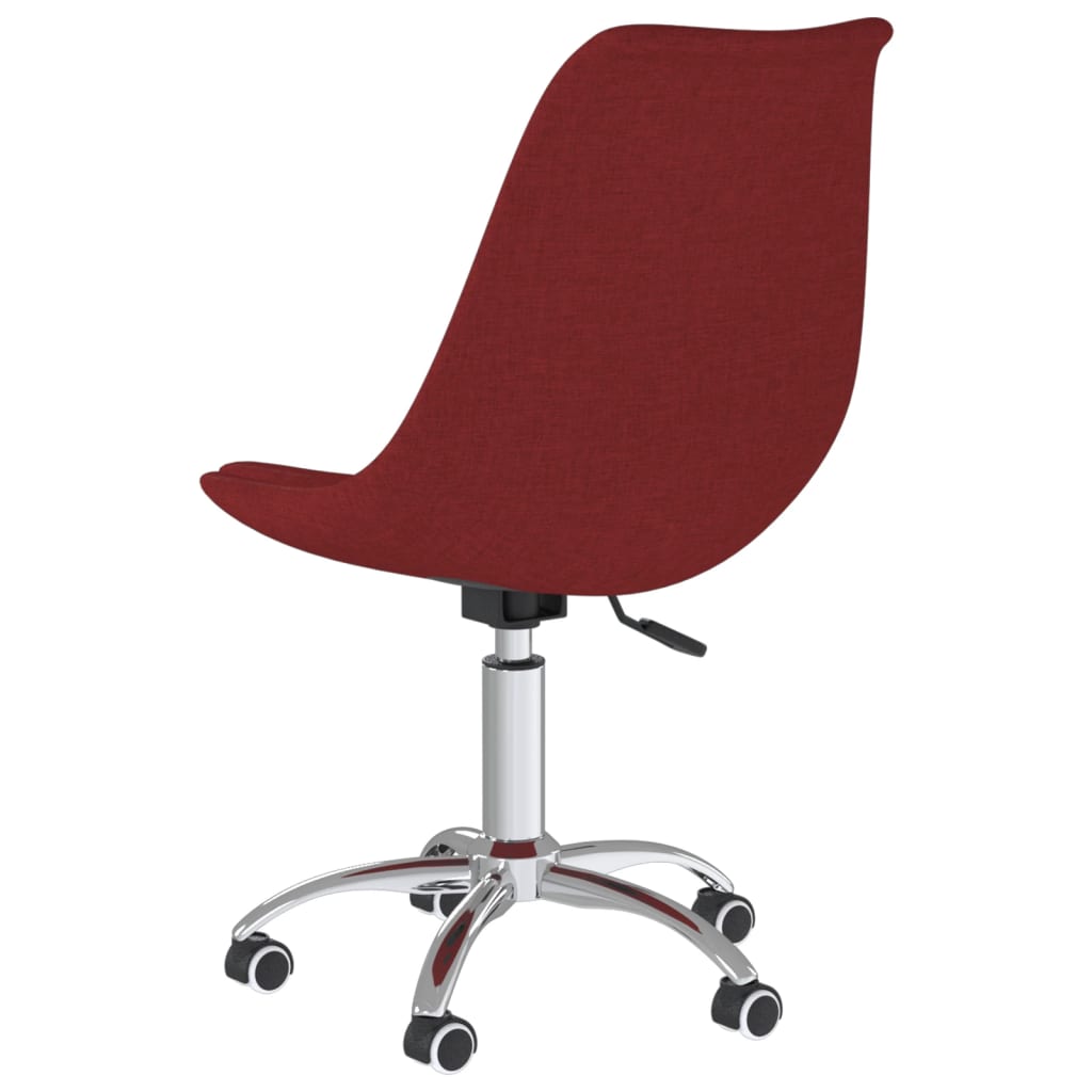 Eetkamerstoelen draaibaar 2 st stof wijnrood is nu te koop bij PeponiXL, paradijselijk wonen!