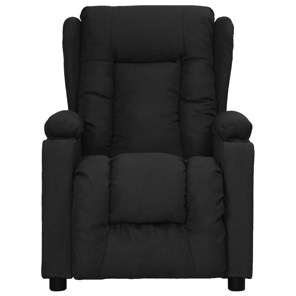 Fauteuil verstelbaar stof zwart is nu te koop bij PeponiXL, paradijselijk wonen!